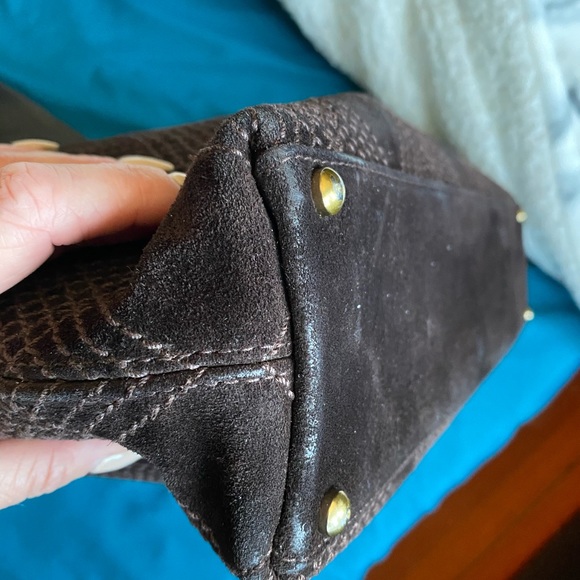 🔥🔥CHANEL BROWN SUEDE SHOULDER BAG - Picture 11 of 13